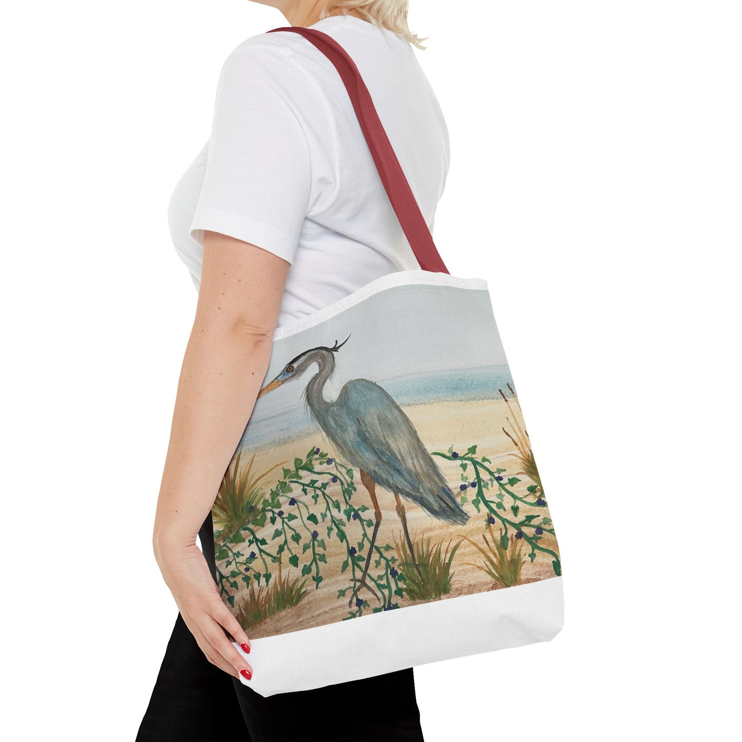 Blue Heron Juvenile Tote Bag (AOP)