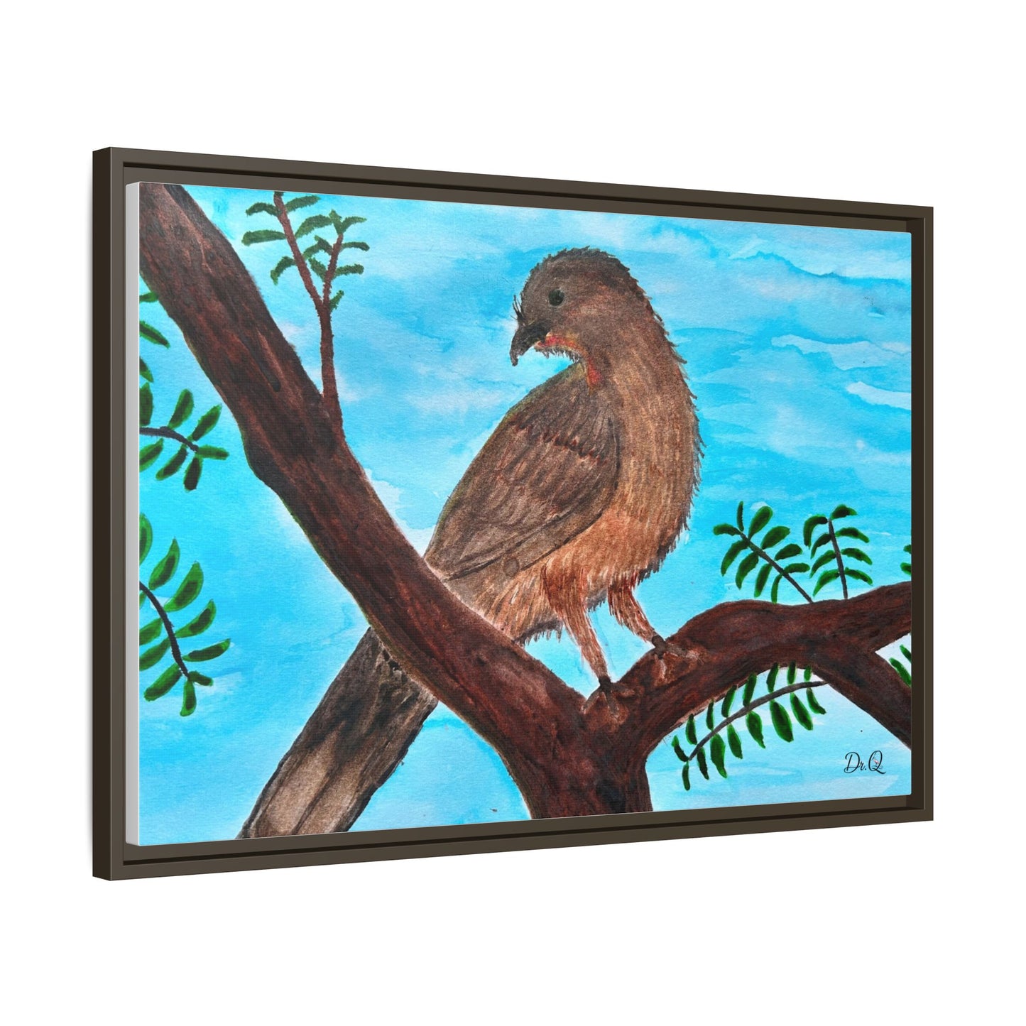 Chachalaca in the Scrubland Thicket - Watercolor Print