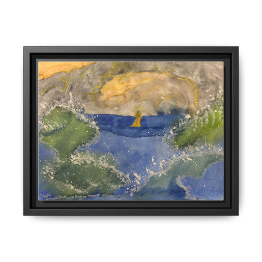 Canvas Print - Walking on Water in a Storm Jesus Christ Our Savior