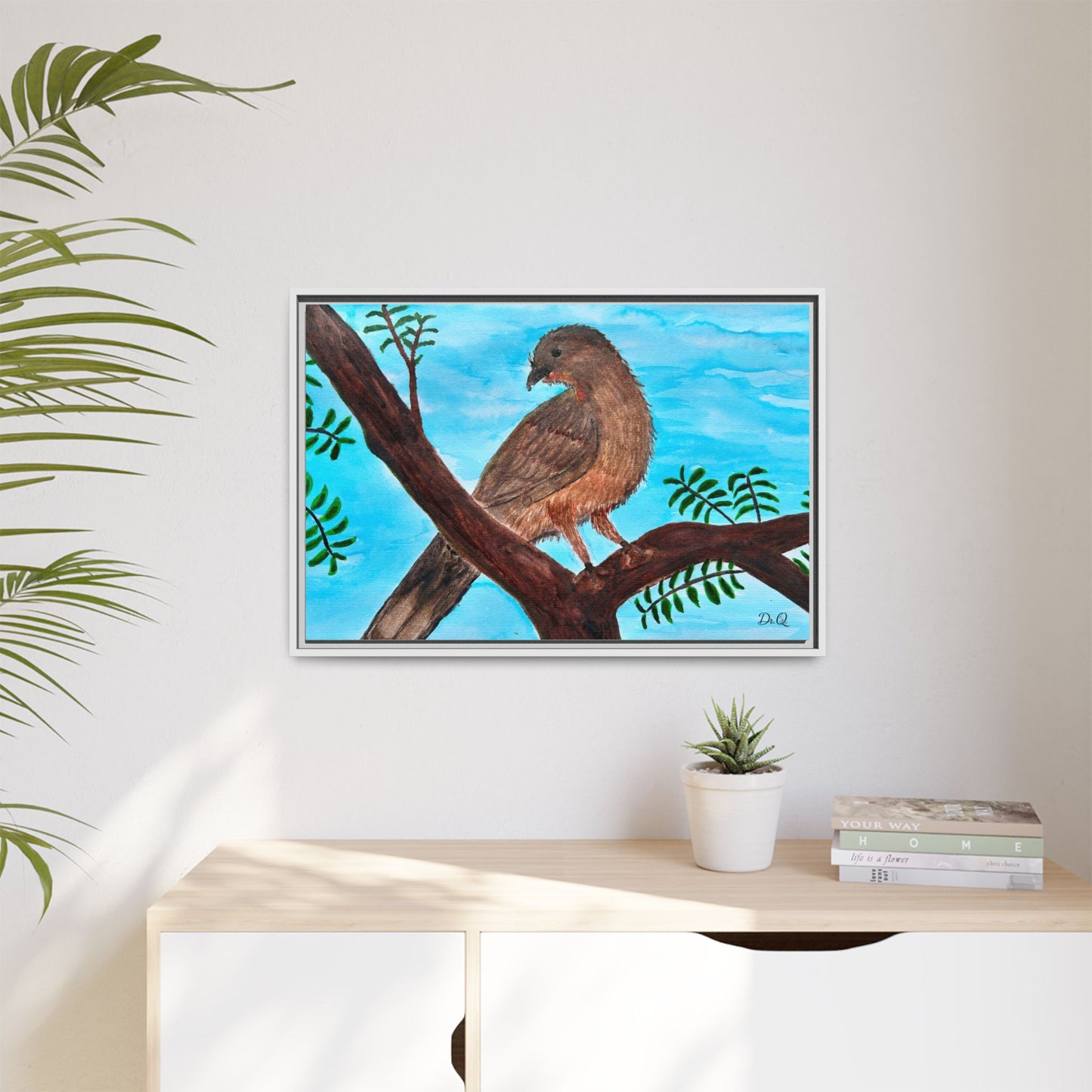 Chachalaca in the Scrubland Thicket - Watercolor Print