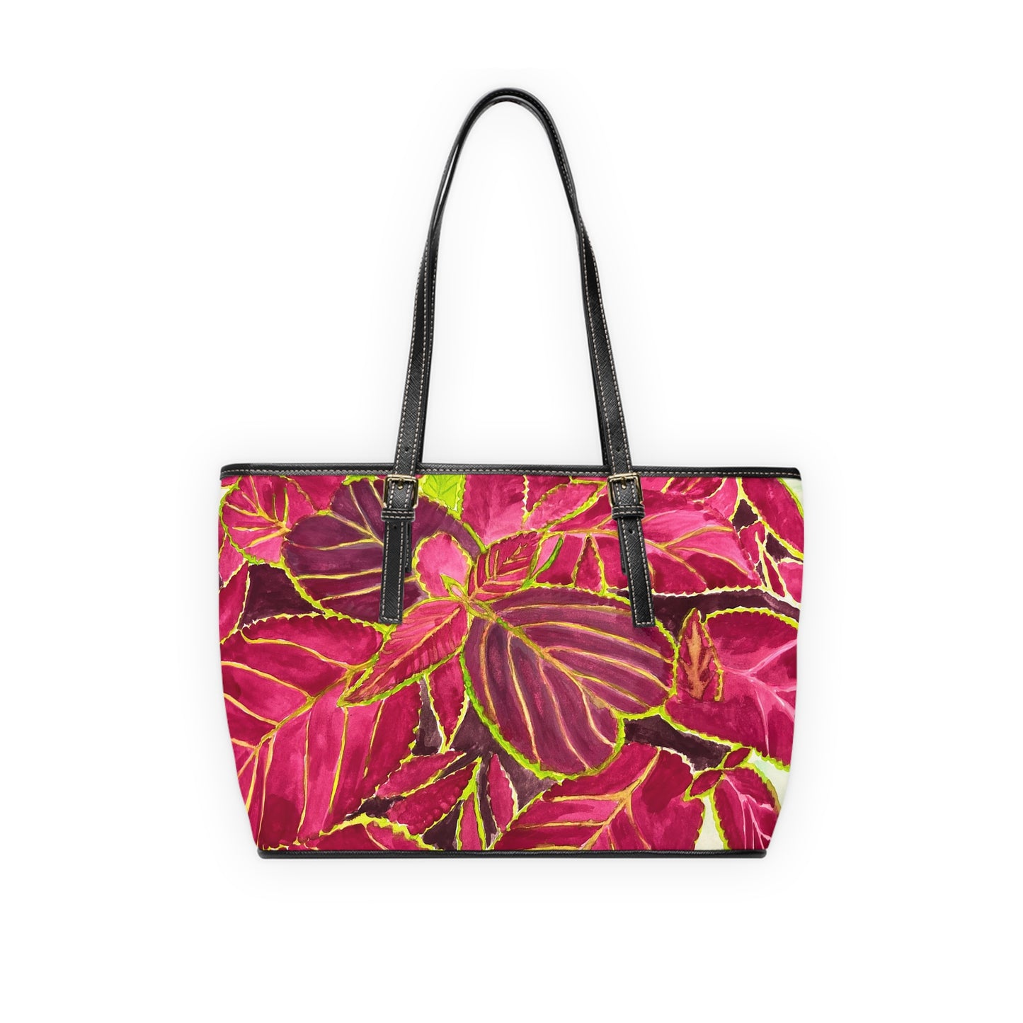 Beautiful Coleus PU Leather Shoulder Bag