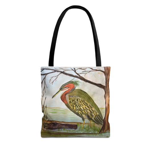 Green Heron Tote Bag