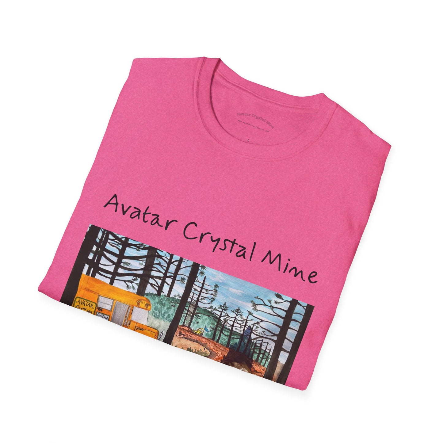 "Avatar Crystal Mine" Mother Nature-Inspired Graphic Tee, Cozy Casual Style for Nature Lovers, Perfect Gift for Earth Day, Hiking, Camping, and Everyday Wear