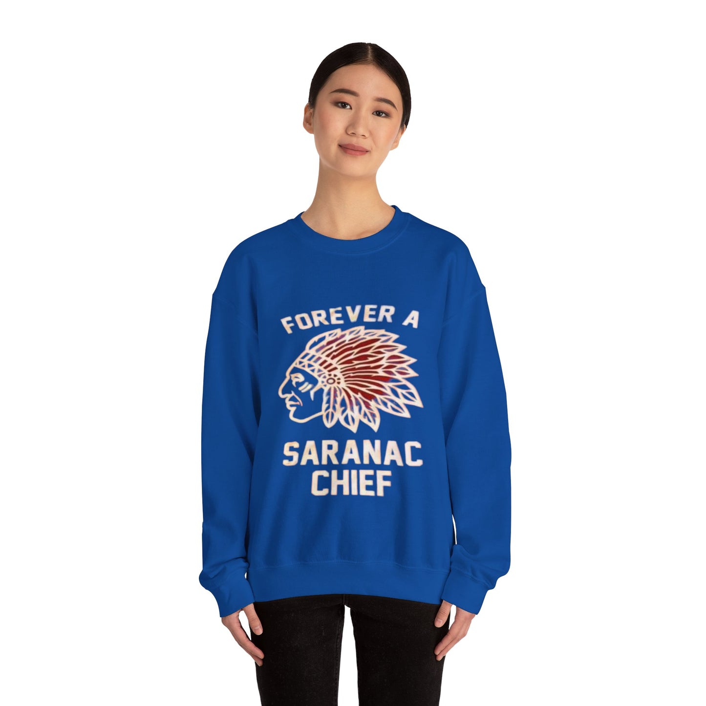 Forever a Saranac Chief Unisex Heavy Blend™ Crewneck Sweatshirt