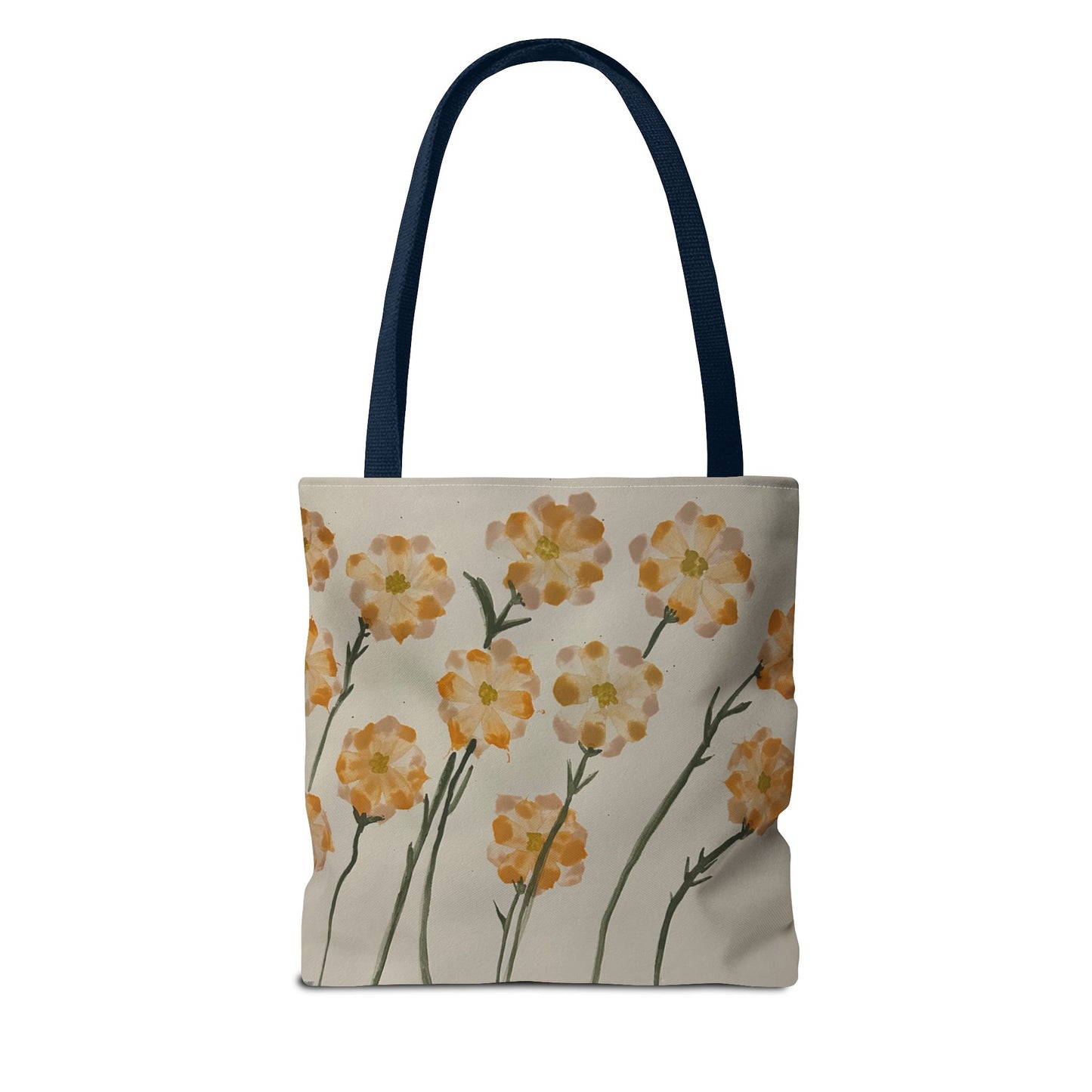 Yellow Orange Flowers Tote Bag (AOP)