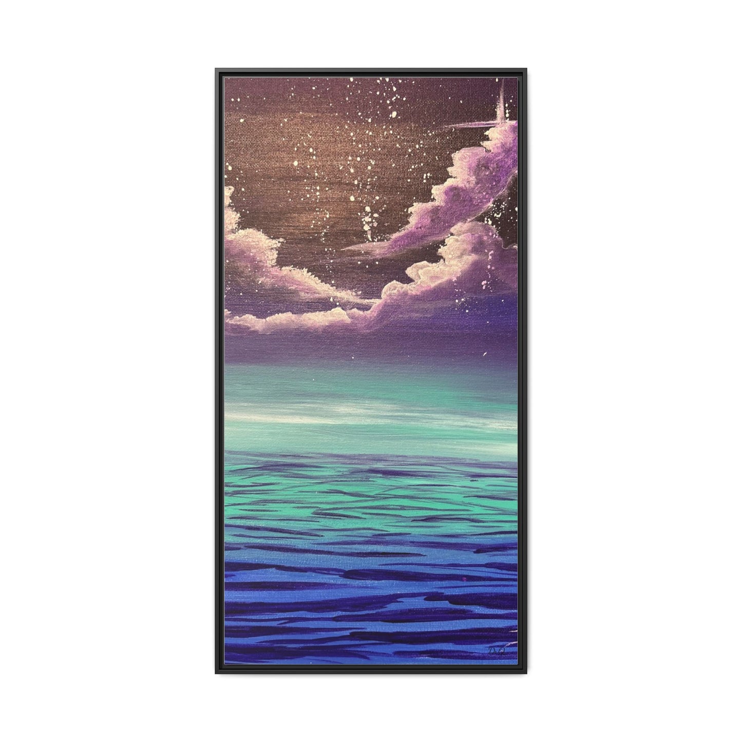 Night Sky Matte Canvas, Framed (Multi-color)