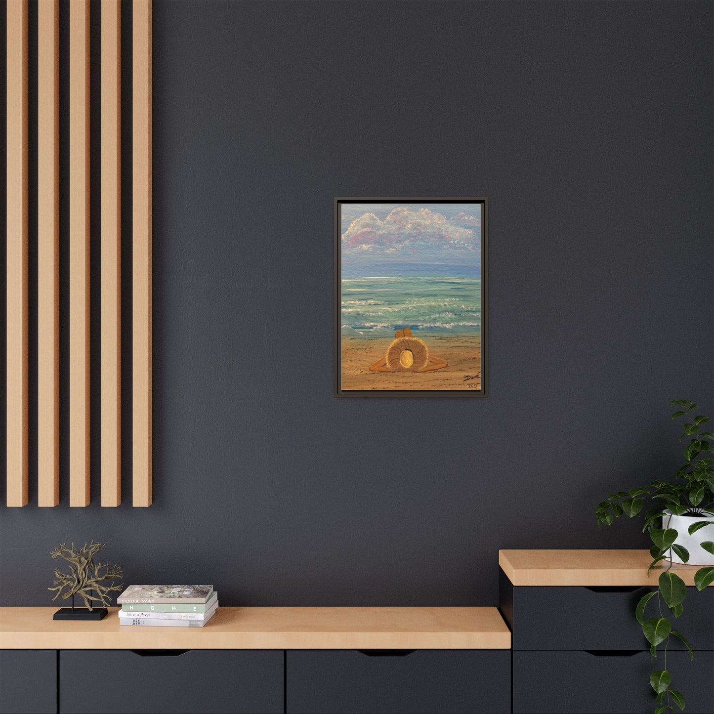 Canvas Print - 'Golden Rays' Beach Print