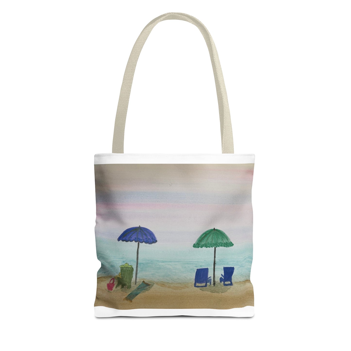 Beach Umbrellas Tote Bag (AOP)