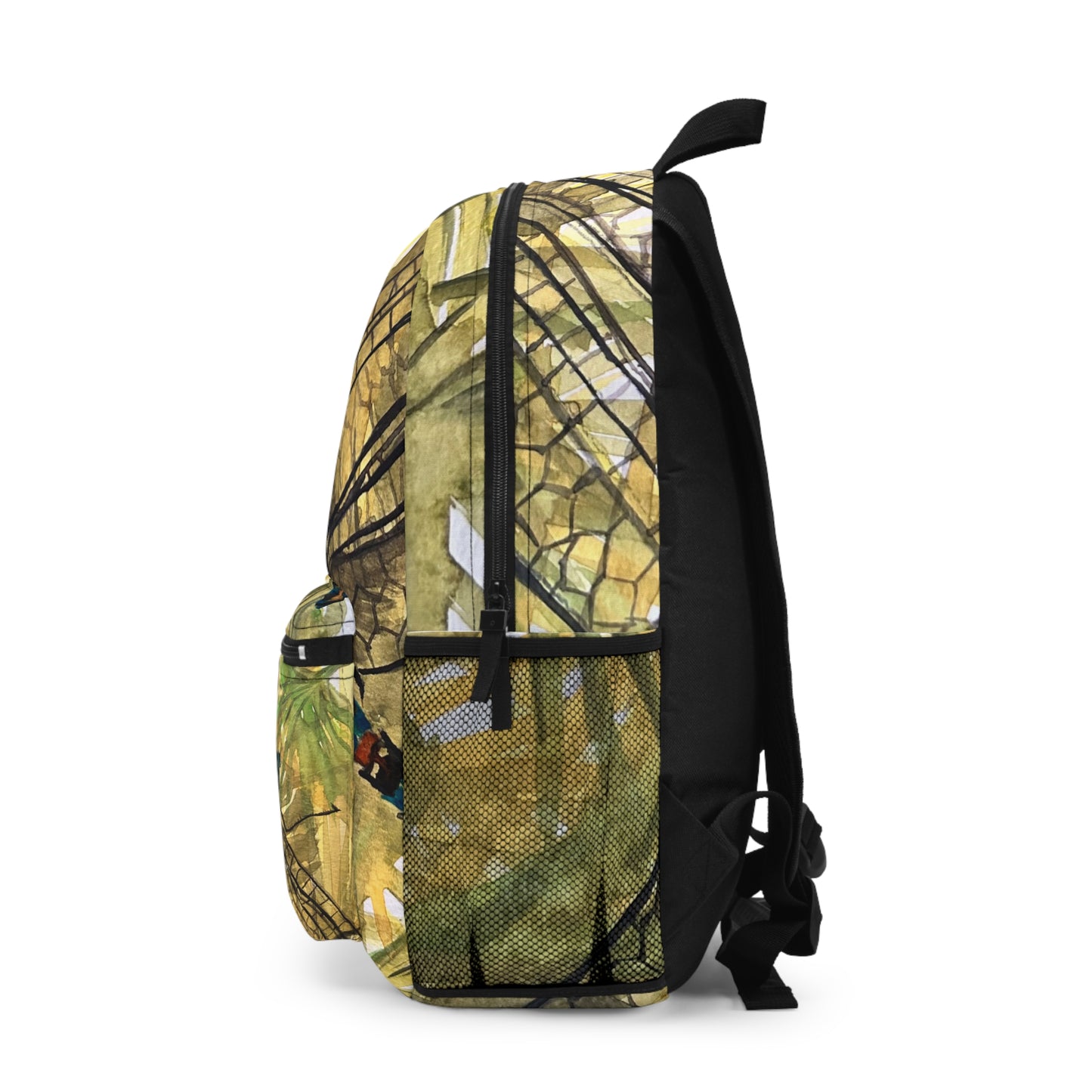Dragonfly Art Backpack — Nature-Inspired Watercolor Bag