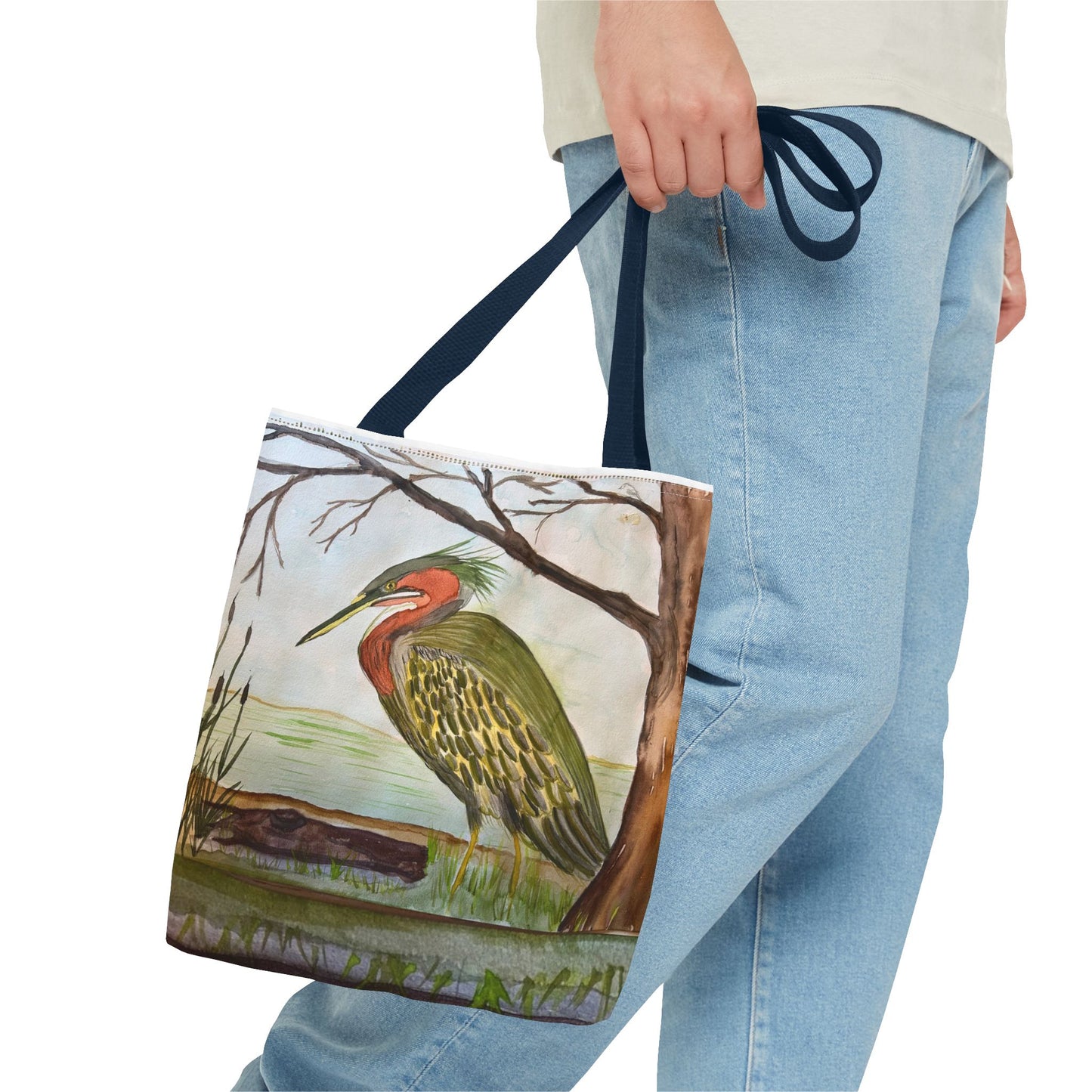 Green Heron Tote Bag