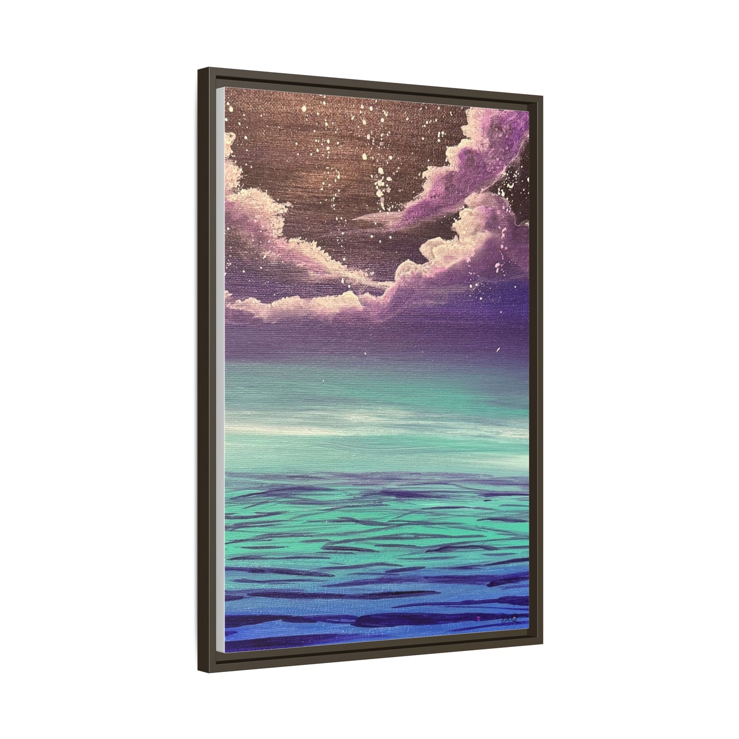 Night Sky Matte Canvas, Framed (Multi-color)