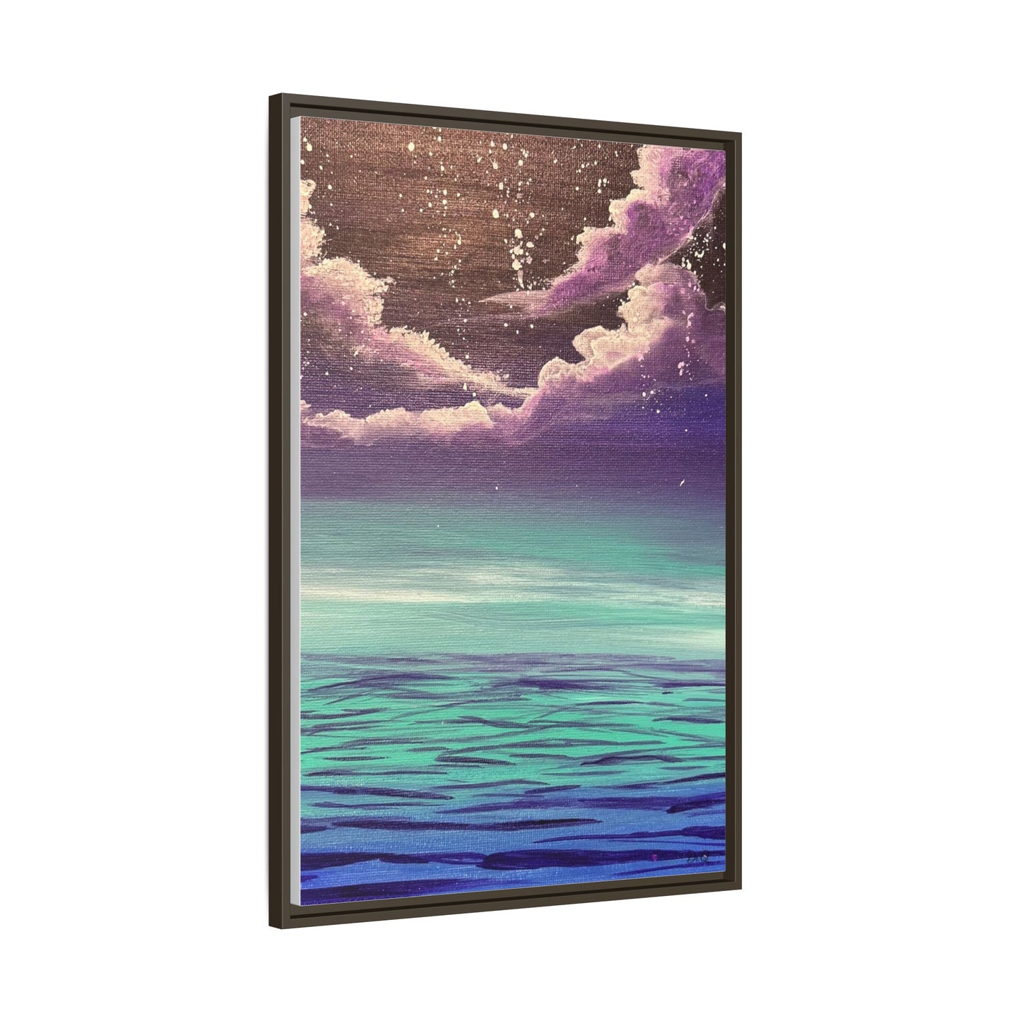 Night Sky Matte Canvas, Framed (Multi-color)