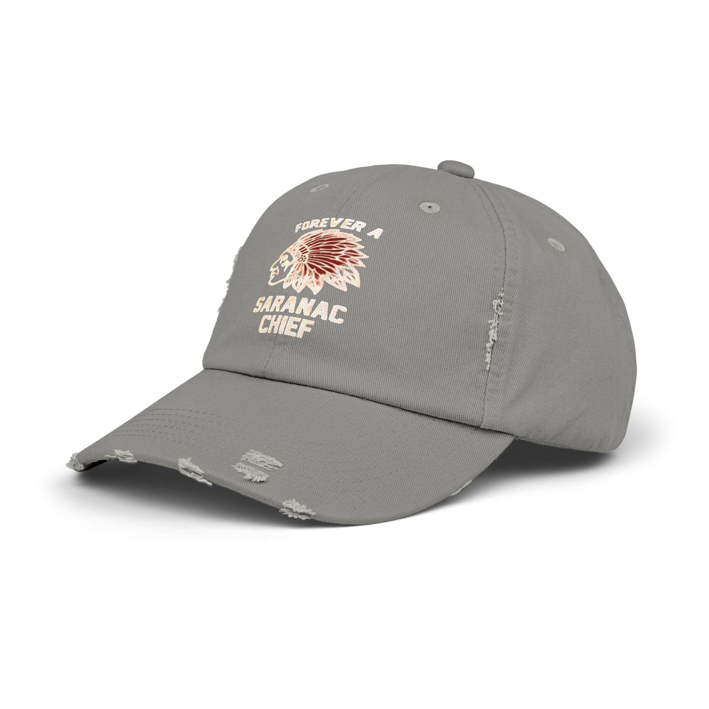 Forever a Saranac Chief Unisex Distressed Cap