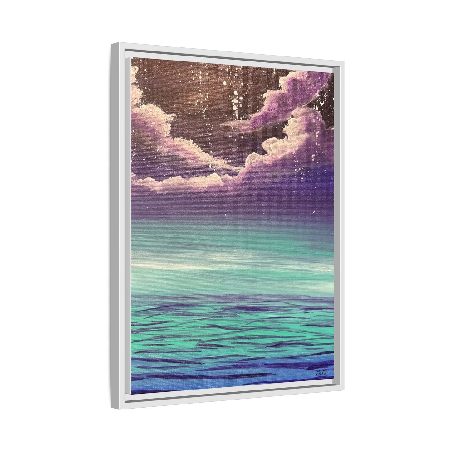 Night Sky Matte Canvas, Framed (Multi-color)