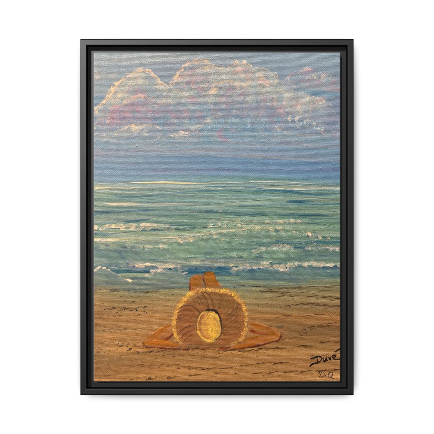 Canvas Print - 'Golden Rays' Beach Print