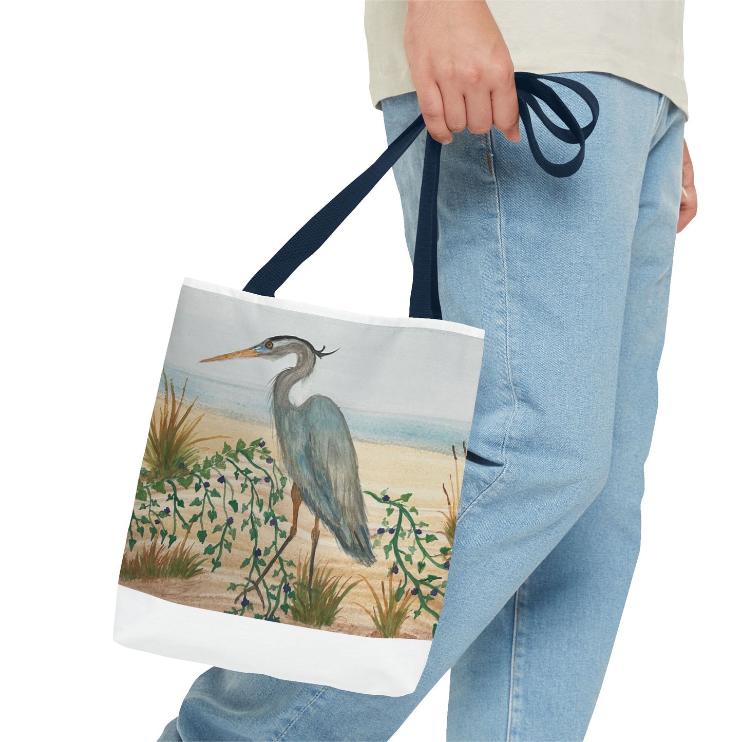 Blue Heron Juvenile Tote Bag (AOP)