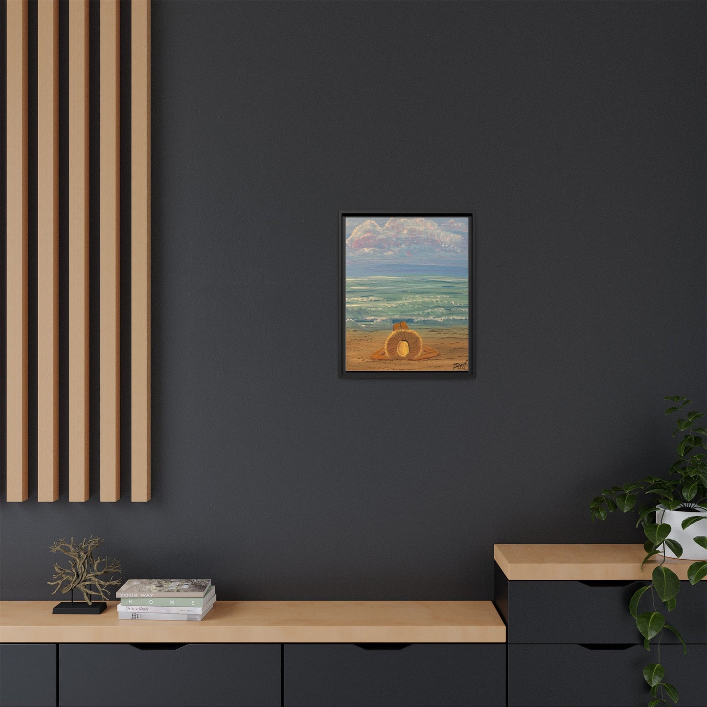 Canvas Print - 'Golden Rays' Beach Print