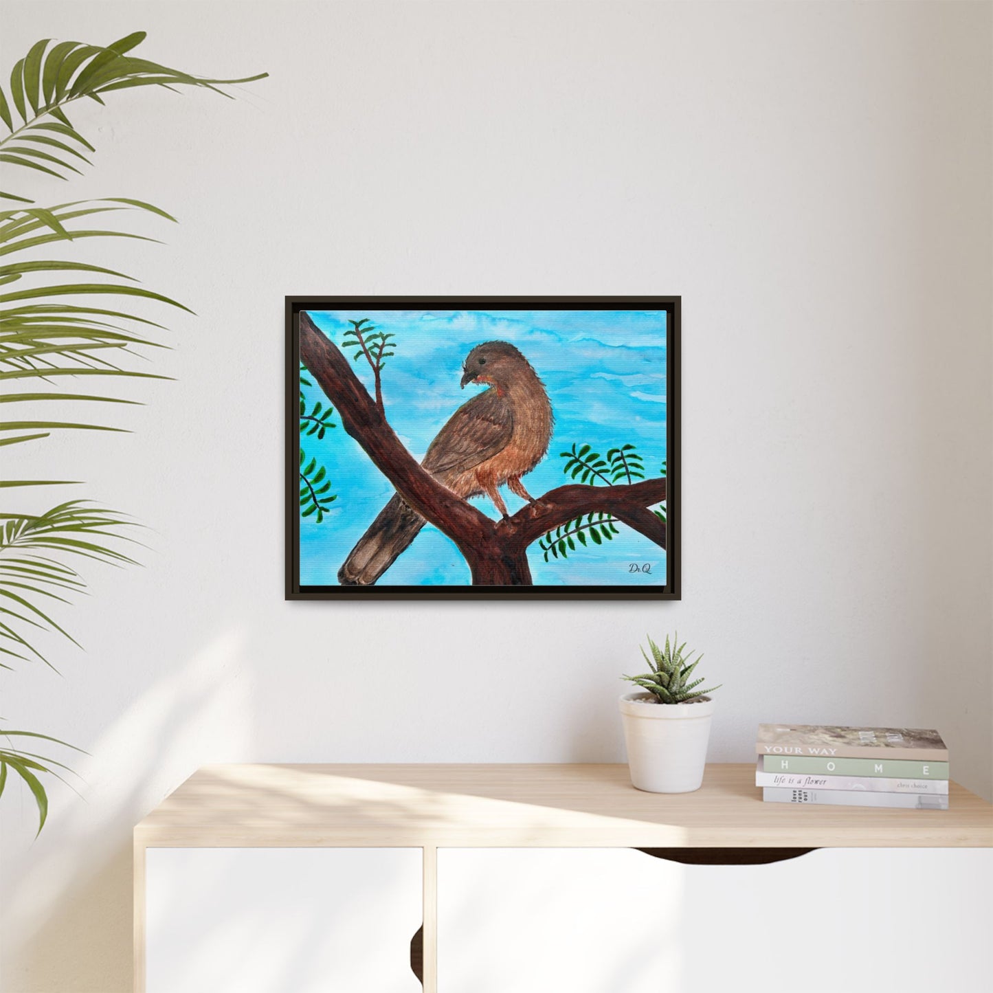 Chachalaca in the Scrubland Thicket - Watercolor Print