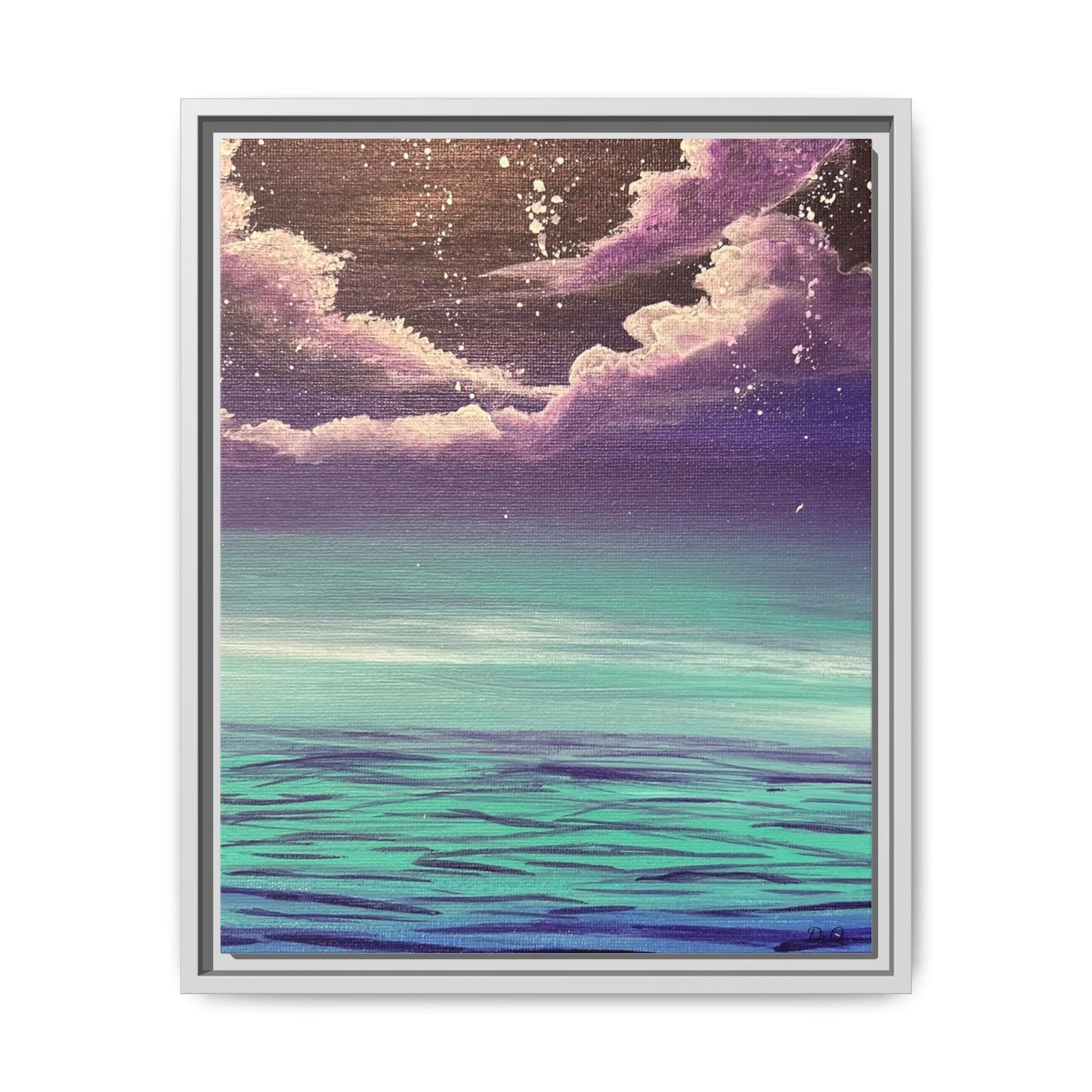 Night Sky Matte Canvas, Framed (Multi-color)