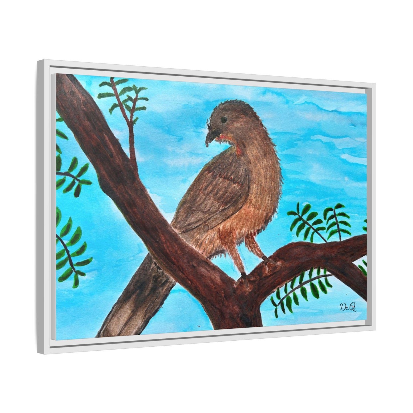Chachalaca in the Scrubland Thicket - Watercolor Print