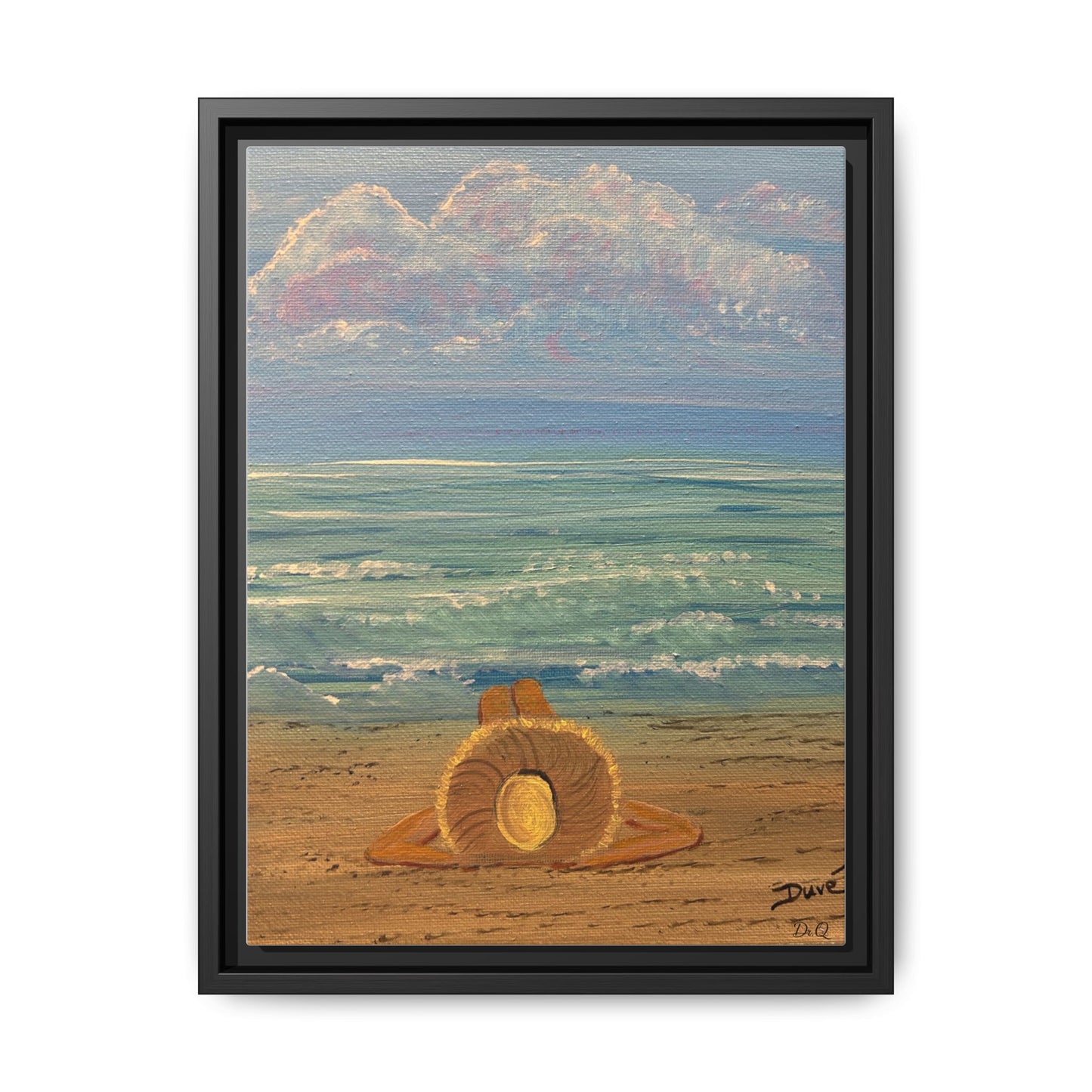 Canvas Print - 'Golden Rays' Beach Print