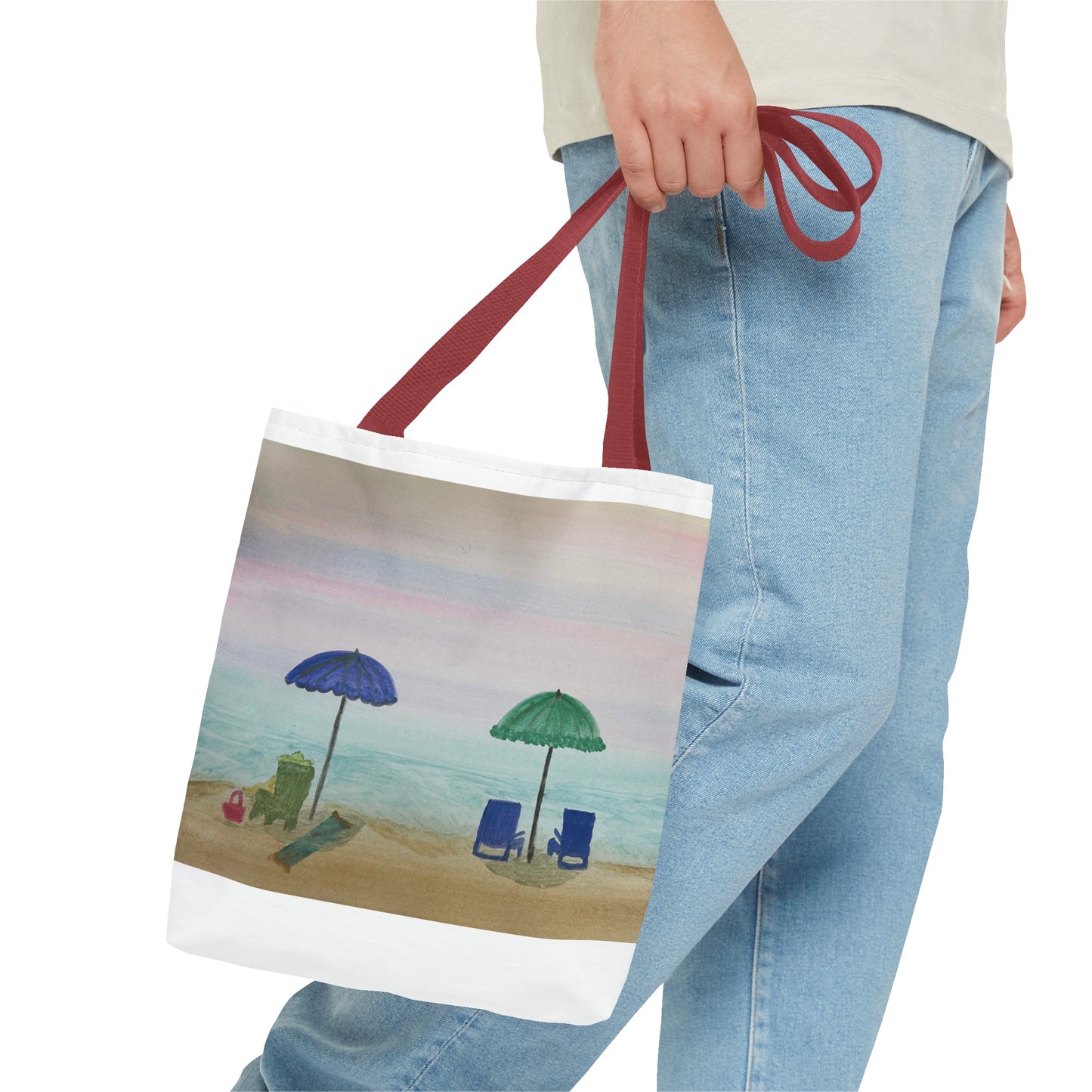 Beach Umbrellas Tote Bag (AOP)