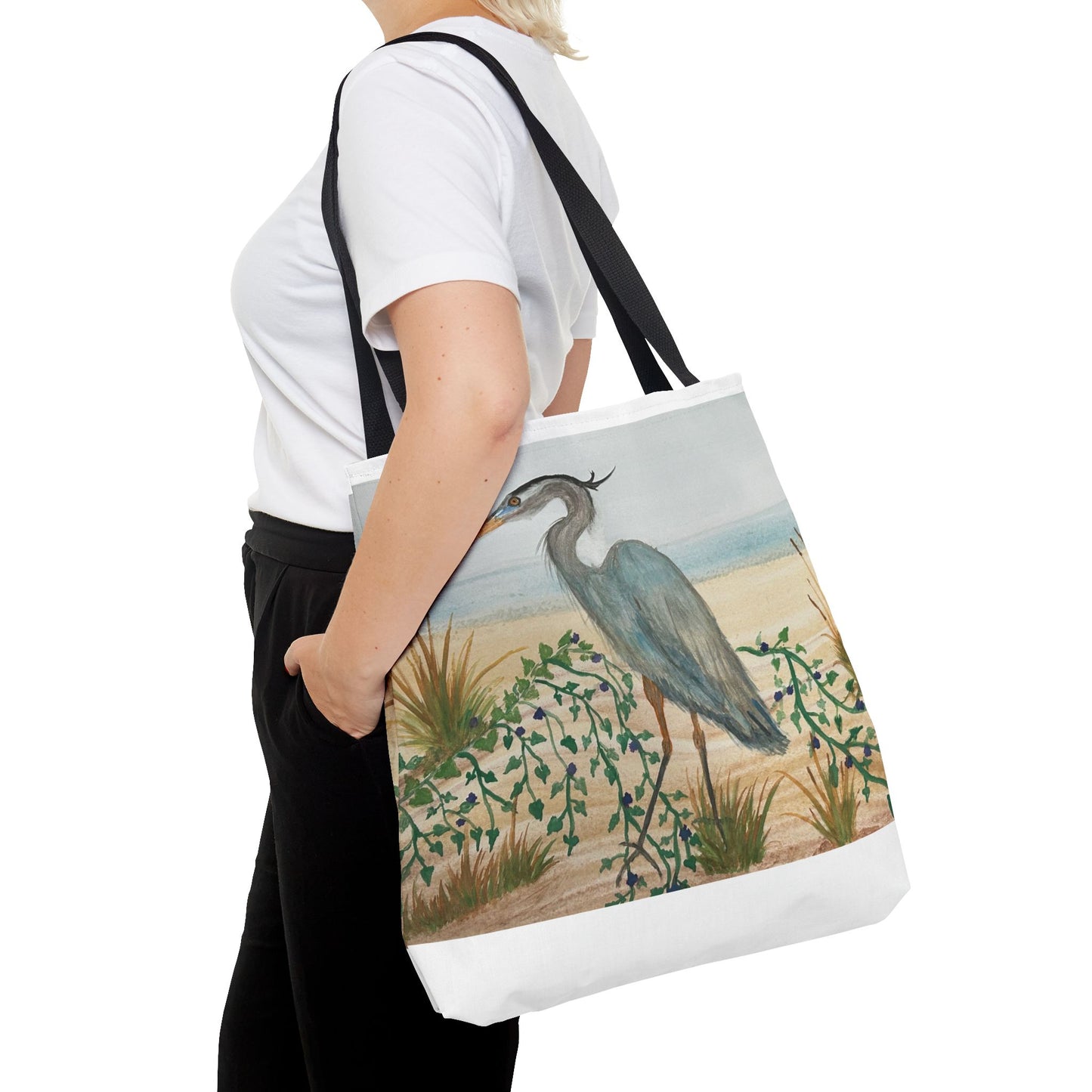 Blue Heron Juvenile Tote Bag (AOP)