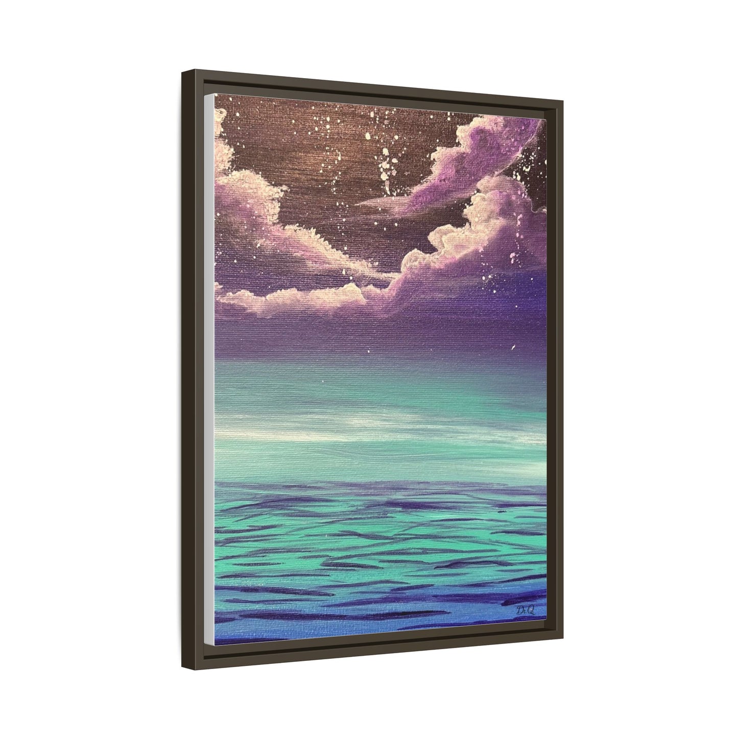 Night Sky Matte Canvas, Framed (Multi-color)