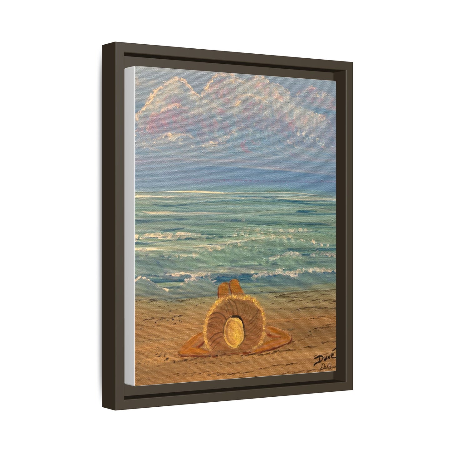 Canvas Print - 'Golden Rays' Beach Print