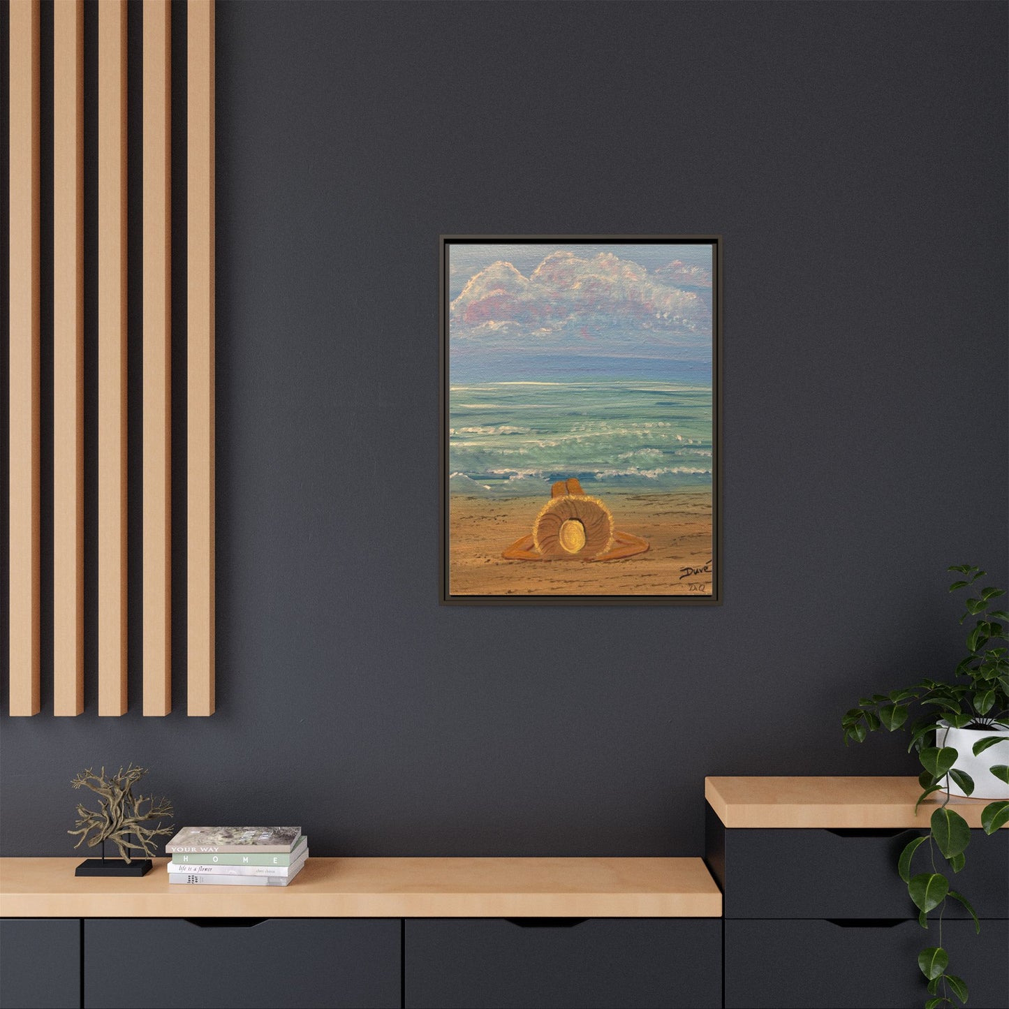 Canvas Print - 'Golden Rays' Beach Print