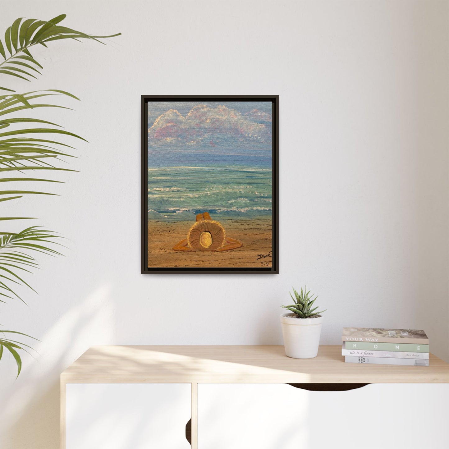 Canvas Print - 'Golden Rays' Beach Print